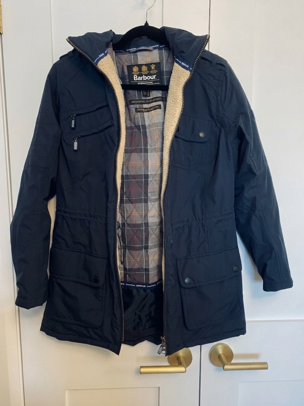 Barbour International Women’s Navy Jacket for Fall and Winter